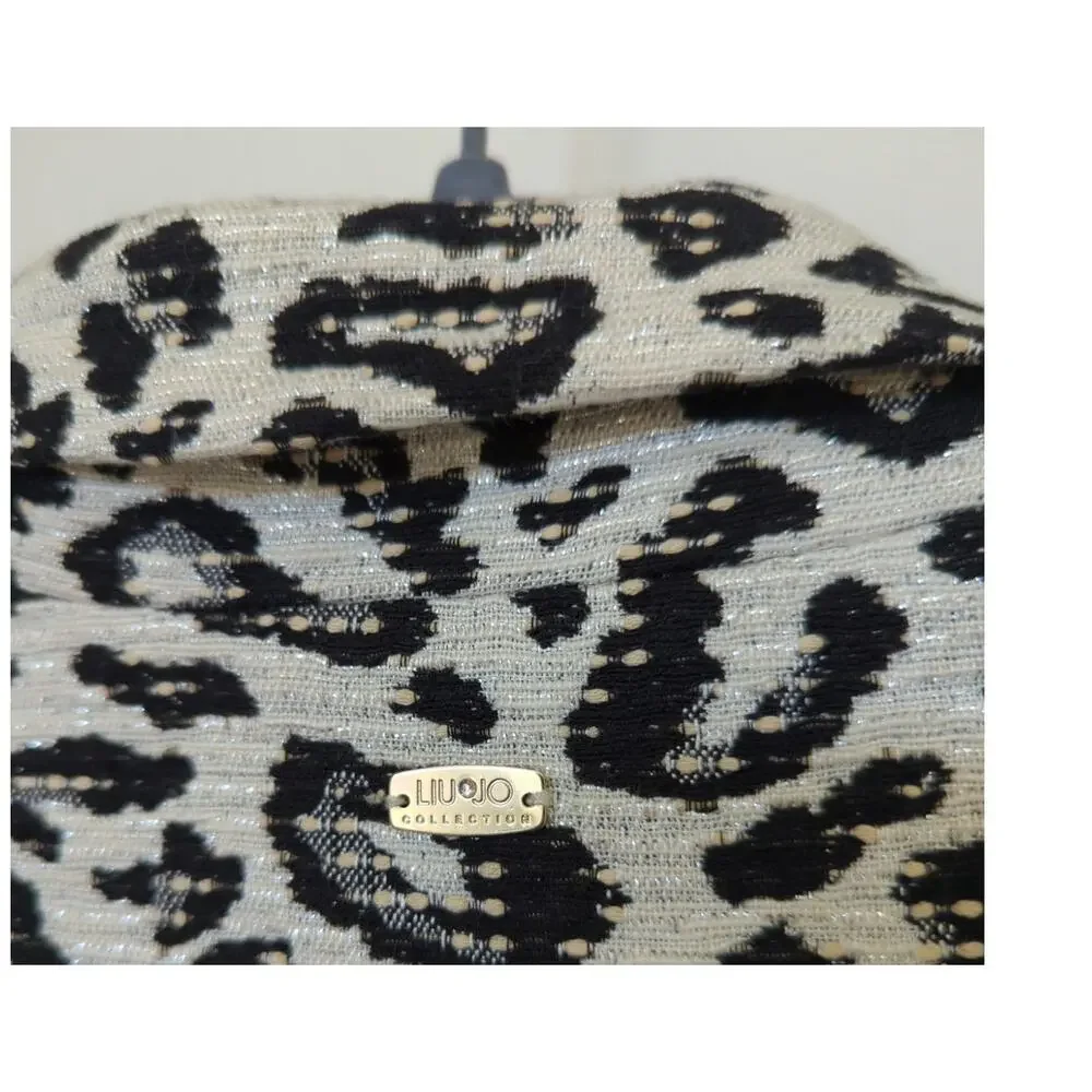 Liu Jo Milano Woman Animal Print Coat size 40